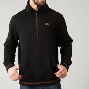 Kimes Ranch Men’s Black Boxer Quarter Zip Sweater